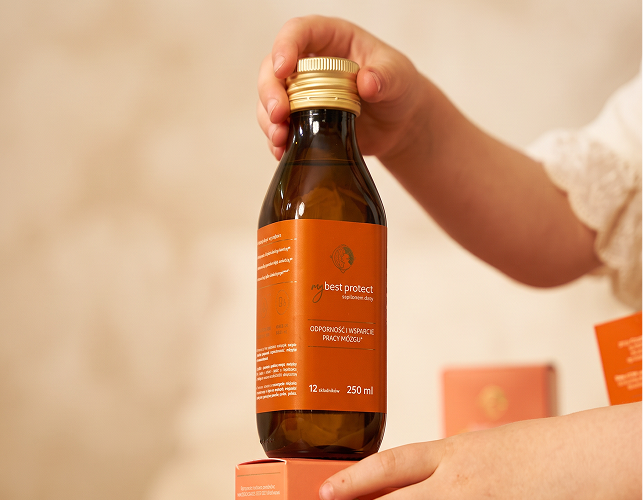 MyBestProtect guma balonowa & MyBestColostrum Kids truskawka